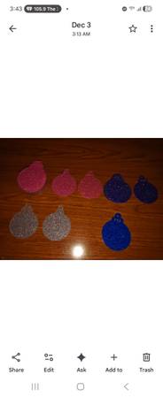 Tree round ornaments design 1