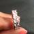 Sterling Silver  wedding Band (Size 7) with 5 beautiful Swarovski 3 thumbnail