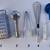Kitchen: Tools; Salt pepper;  bbq; tongs; muffin; pizza; thermometer + 6 thumbnail