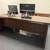 Vintage Rare Mid-Century Kimball Executive Office Desk + Credenza 1 thumbnail