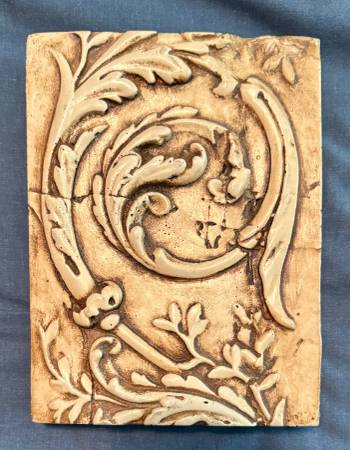 Retired Sid Dickens Tile PQ14 - Piece of Italian Decorative Moulding 1