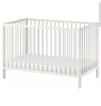 IKEA White Baby Crib 1