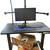 Adjustable Standing Workstation Desk w/ 3 LED HD Monitors 1 thumbnail