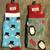 New NWT Christmas Holiday snowman HO! HO! HO! Crew Socks (2 pairs) 3 thumbnail