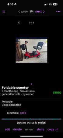 Foldable scooter 1