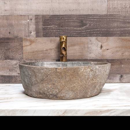 Large River Stone Vessel Sink 1