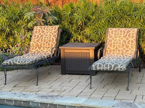 Iron Lounge Chairs 1
