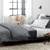 CB2 Alpine Gunmetal King Bed with Mattress 1 thumbnail