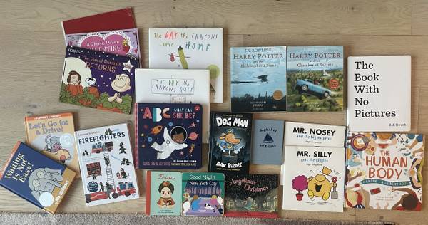 Childrens Books - Snoopy, Harry Potter, DogMan, The Day The Crayons Qu 1