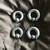 00 & 0 gauge piercing 316 steel hoop earrings, stretch, hanger 1 thumbnail