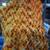 Vintage Orange/Brown/Yellow Knitted Afghan 1 thumbnail