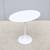 Mid-Century Eero Saarinen for Knoll 22.5" Oval White Tulip Side Table 7 thumbnail