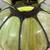 Vintage 8 Panel Tiffany Style Green Tulip Slag Glass Hanging Lamp 5 thumbnail