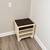 Eggshell Vanilla and Dark Wood Nightstand 2 thumbnail