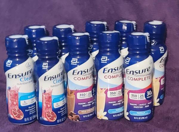 (10) Ensure Nutritional Shakes. 1