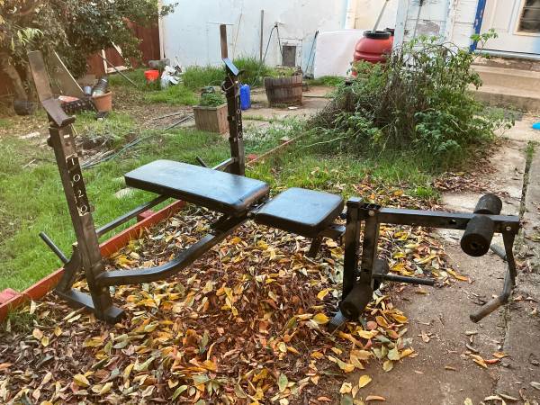 Olympic Weight Bench with leg attachement 1