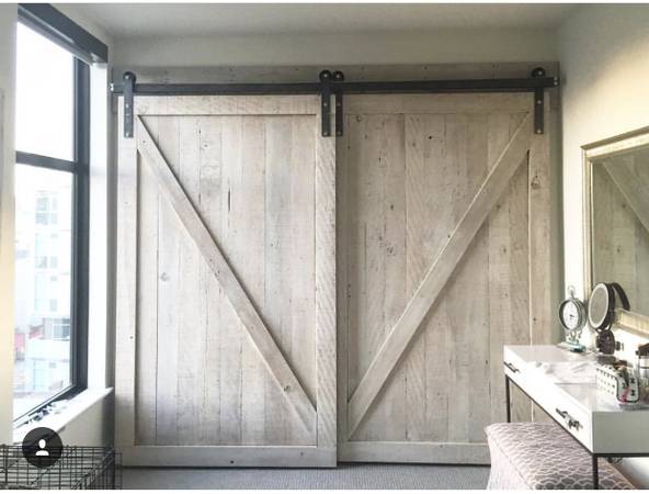 Rustic Redwood Barn Door 1