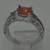10kt yellow gold fashion ring with orange princess cut stones 4.0 g 1 thumbnail