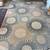 Modern Tan & Blue Rug – 89" x 120" 2 thumbnail