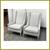 Custom Kravet Contemporary Slope Arm Chairs, Pair 2 thumbnail
