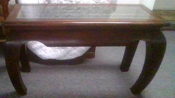 Entry Table! Glass Top!! 1