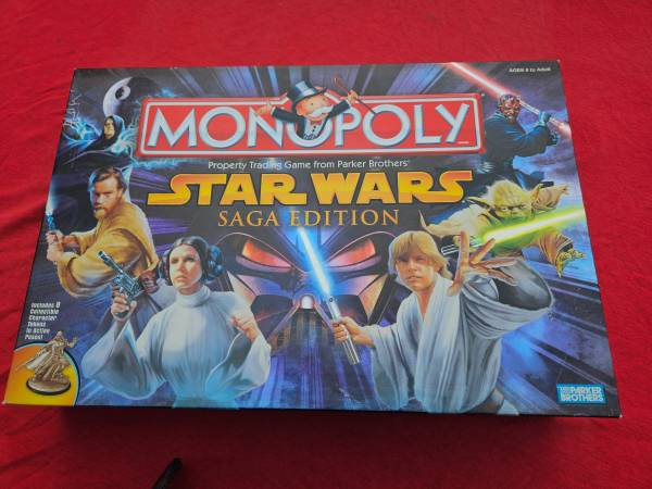 2005 Monopoly Star Wars Saga Edition Board Game Complete 1