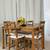 Compact Kitchen Dining Table & 4 Chairs With Seat Cushions 3 thumbnail