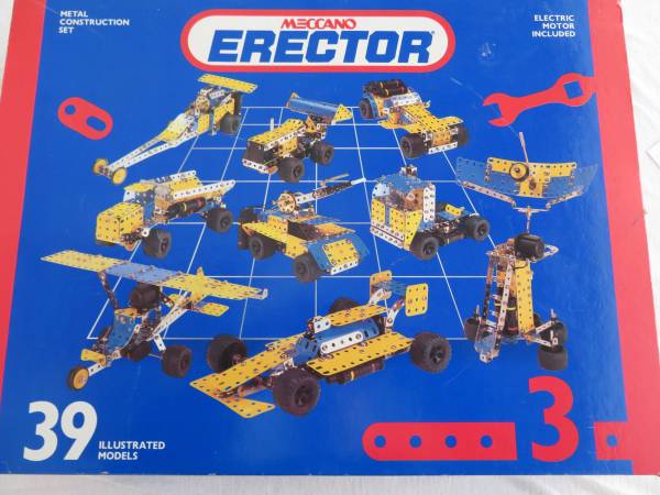 Meccano Erector Metal Construction Set 1