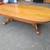 Oval claw foot oak Coffee table 2 thumbnail