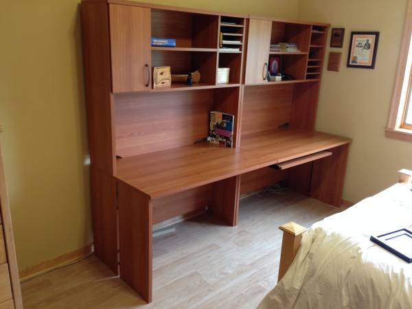 Computer desk with hutch - 1 available 1