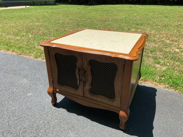 End Table with Marble Top 1