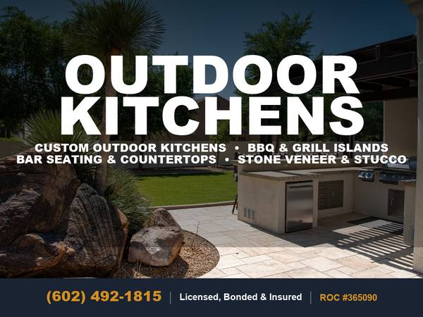 Outdoor Kitchen BBQ Grill Island Barbecue Built in Bar Backyard Build 1