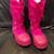 Used Sorel Boots Girls Youth Size 2 US Nylon  Pink Winter 1 thumbnail