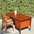 Mid Century Danish Modern Teak MCM Vintage Executive 4 Drawer Desk 11 thumbnail