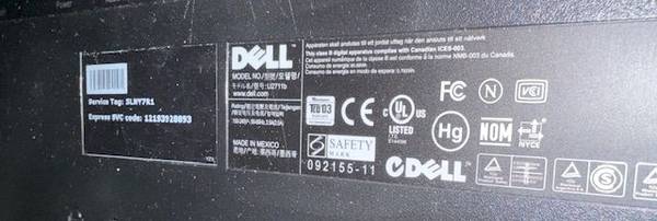 Two Dell Computer Monitors # U2711B 1