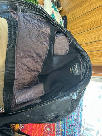 Wilson's Leather Motorcycle Jacket Size Large 1