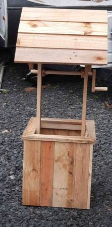 hand made wishing wells. 48" high (4ft) with  square base. 1