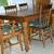 Five Leg Oak Table + TEN Leaves each 10” wide + Leaf Storage + SIX Cha 9 thumbnail