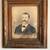 Antique Portrait Huge Heavy Ornate Frame Wood 1800s Early 1900s (?) Ch 1 thumbnail