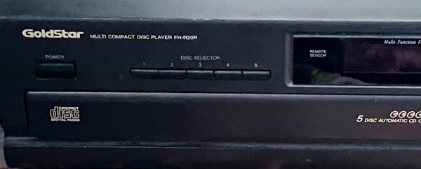 CD Player Changer 5 disc Compact Disc Player Goldstar 90's 1