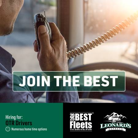 Min $.58 CPM - Regional & OTR - 2022-2025 Best Fleets Winner! 1