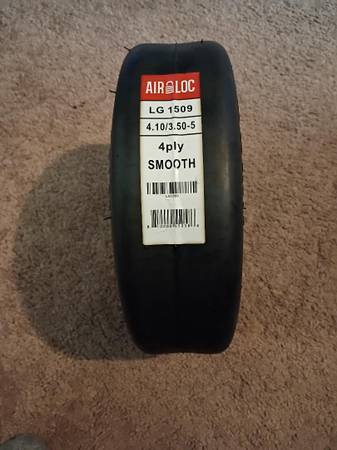4.10/3.5-5 Smooth Tube  Less  Tire Brand New Never Mounted 1