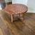 Solid Wood Round Coffee Table with a Mosiac Top made  of various Log Slices 1 thumbnail
