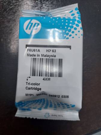 ~~~HP 63 Tri Color Ink Cartridge~~~ 1