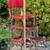 Retro COSCO Chrome and Red Vinyl Stool w/Pull-out Steps 1 thumbnail