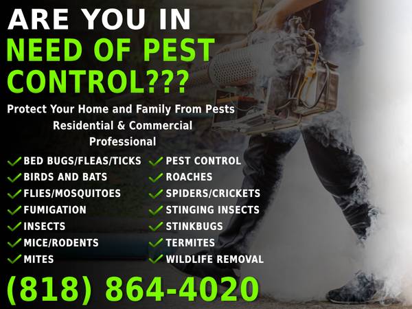 ✅PEST CONTROL SERVICES & EXTERMINATORS - We'll Take Care of the PESTS 1