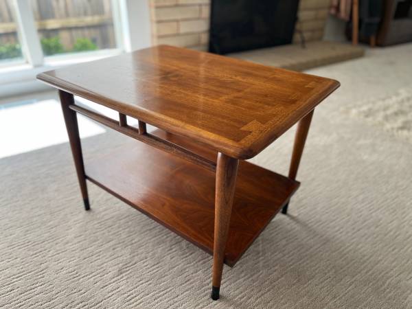 Midcentury Walnut Side Table Lane Acclaim 1