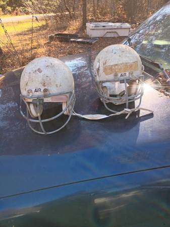 Vintage football helmets 1