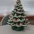 Atlantic Mold Green Ceramic Christmas Tree Flocked Musical Silent Nigh 14 thumbnail