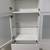 Ikea BESTA glossy white shelf unit storage cabinet with frosted glass 5 thumbnail